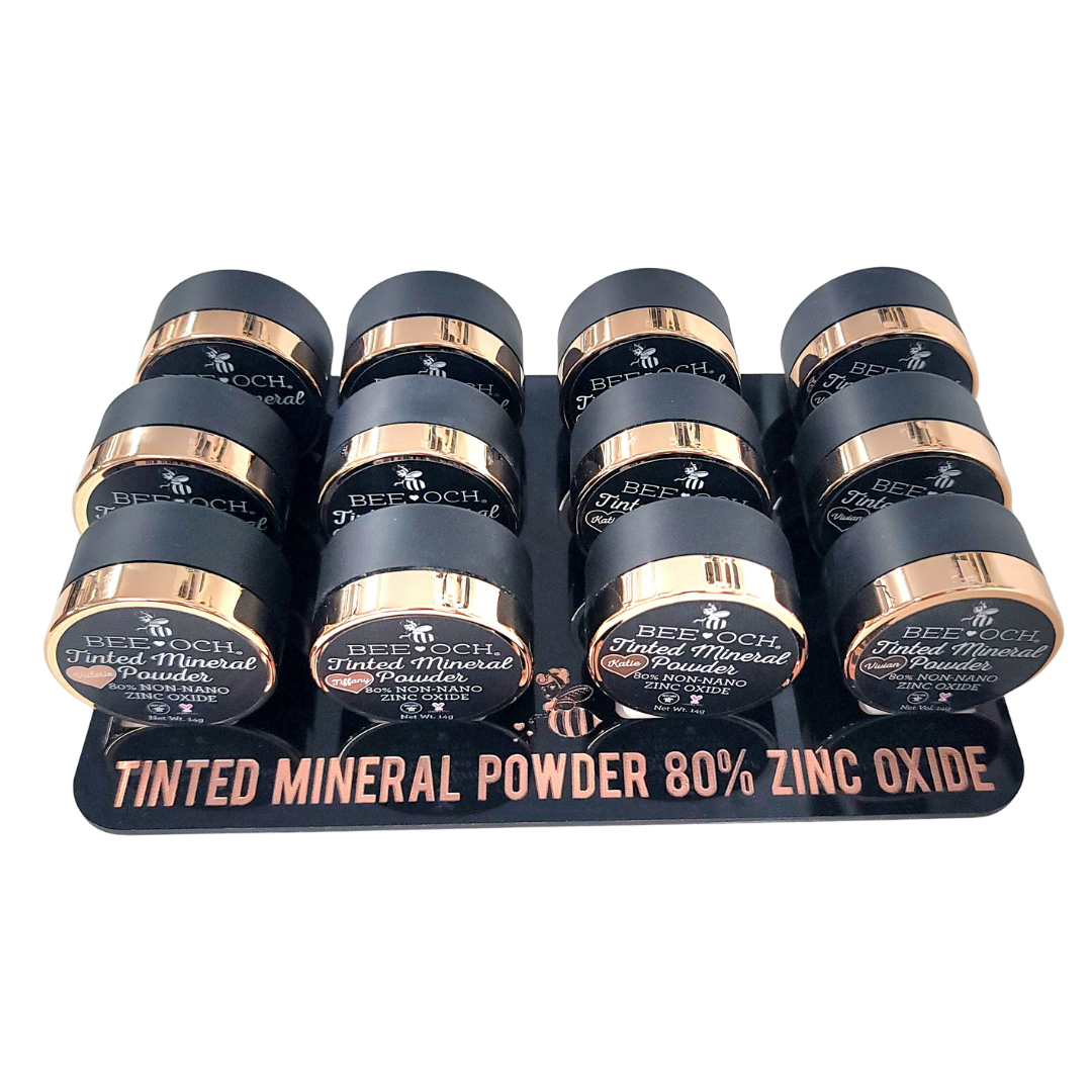 Tinted Mineral Sunscreen Powder Bundle (12) - FREE Display