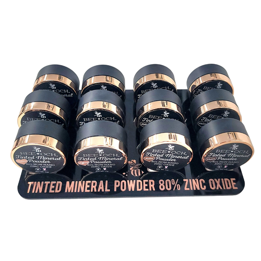 Tinted Mineral Sunscreen Powder Bundle (12) - FREE Display