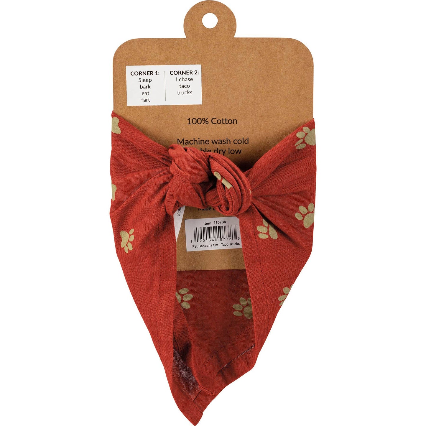 Sleep Bark/Chase Taco Small Pet Bandana