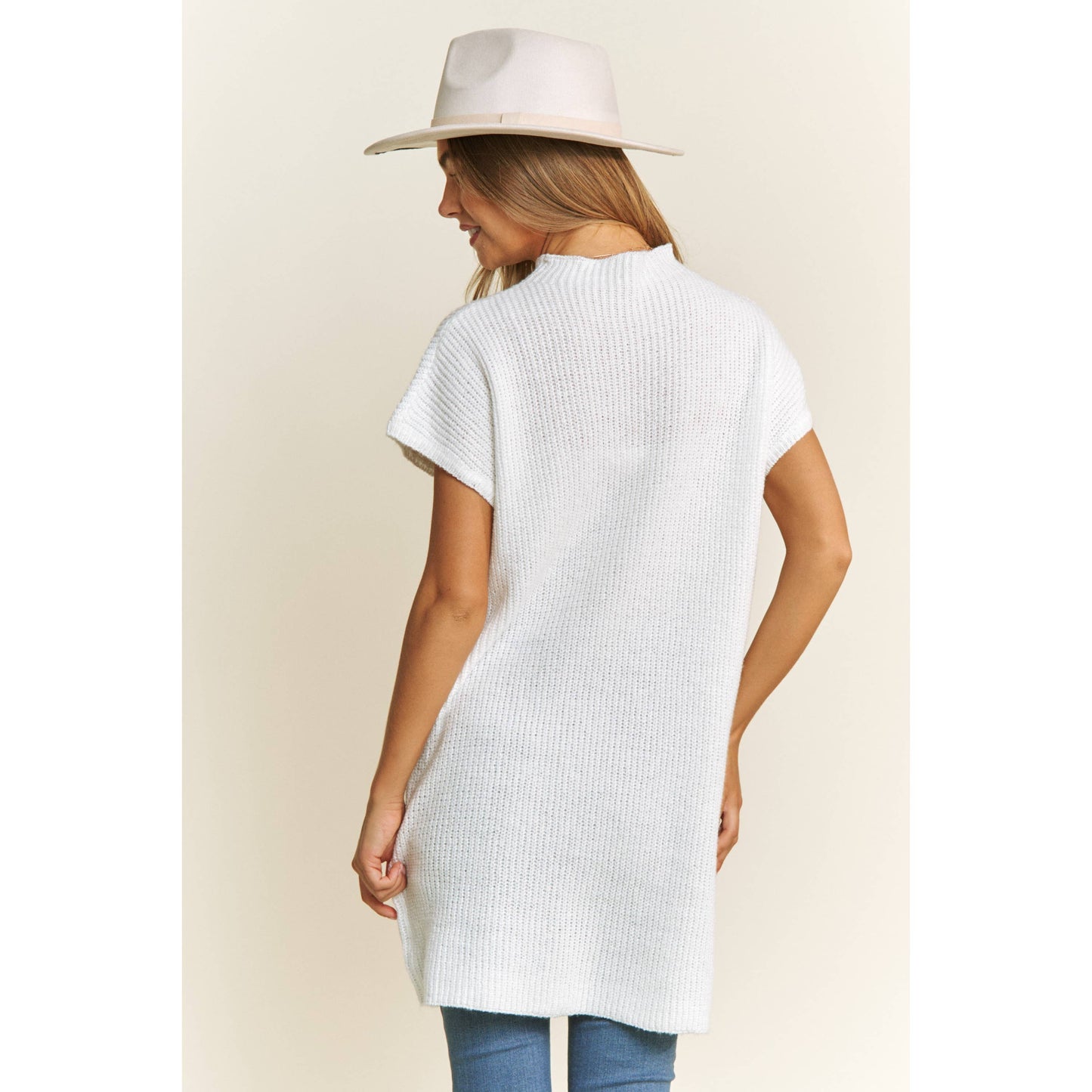 CLASSIC DROP SHOULDER SWEATER KNIT MINI DRESS: Burnt Orange / S-M-L(2-2-2)