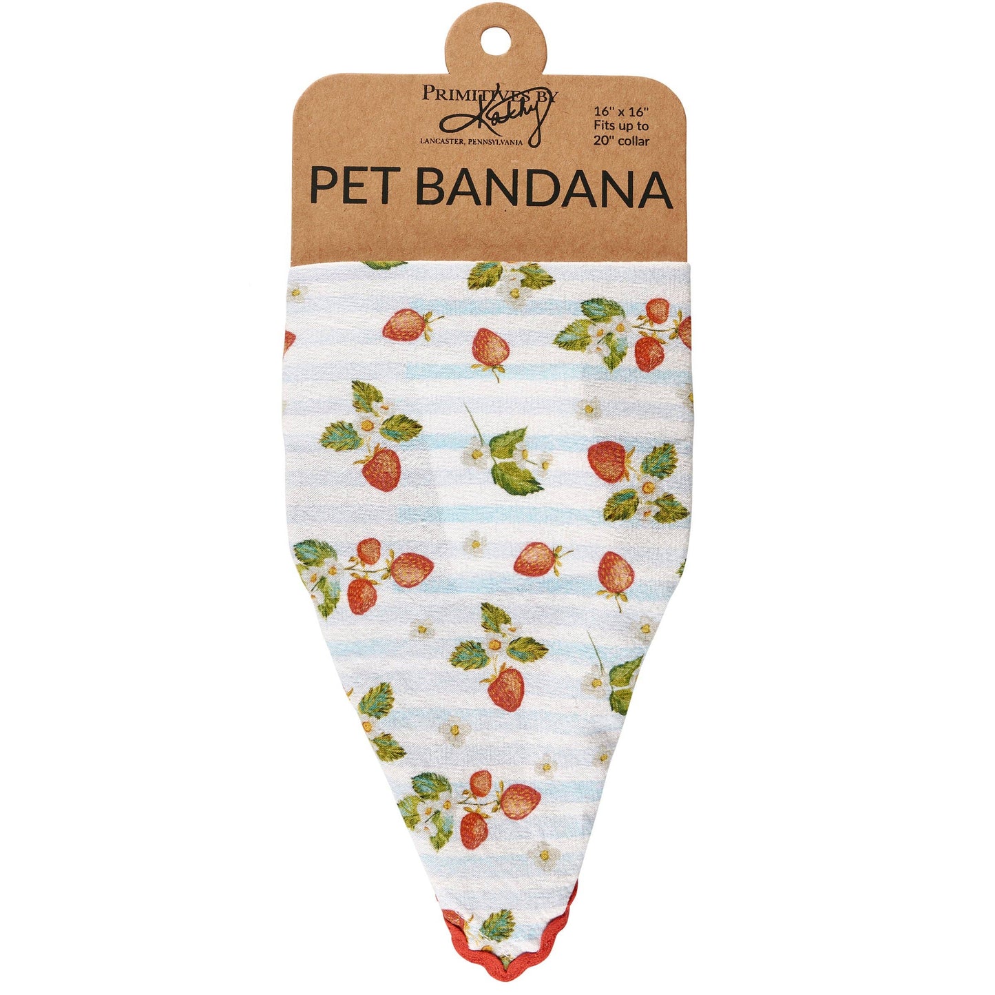 Strawberry Small Pet Bandana
