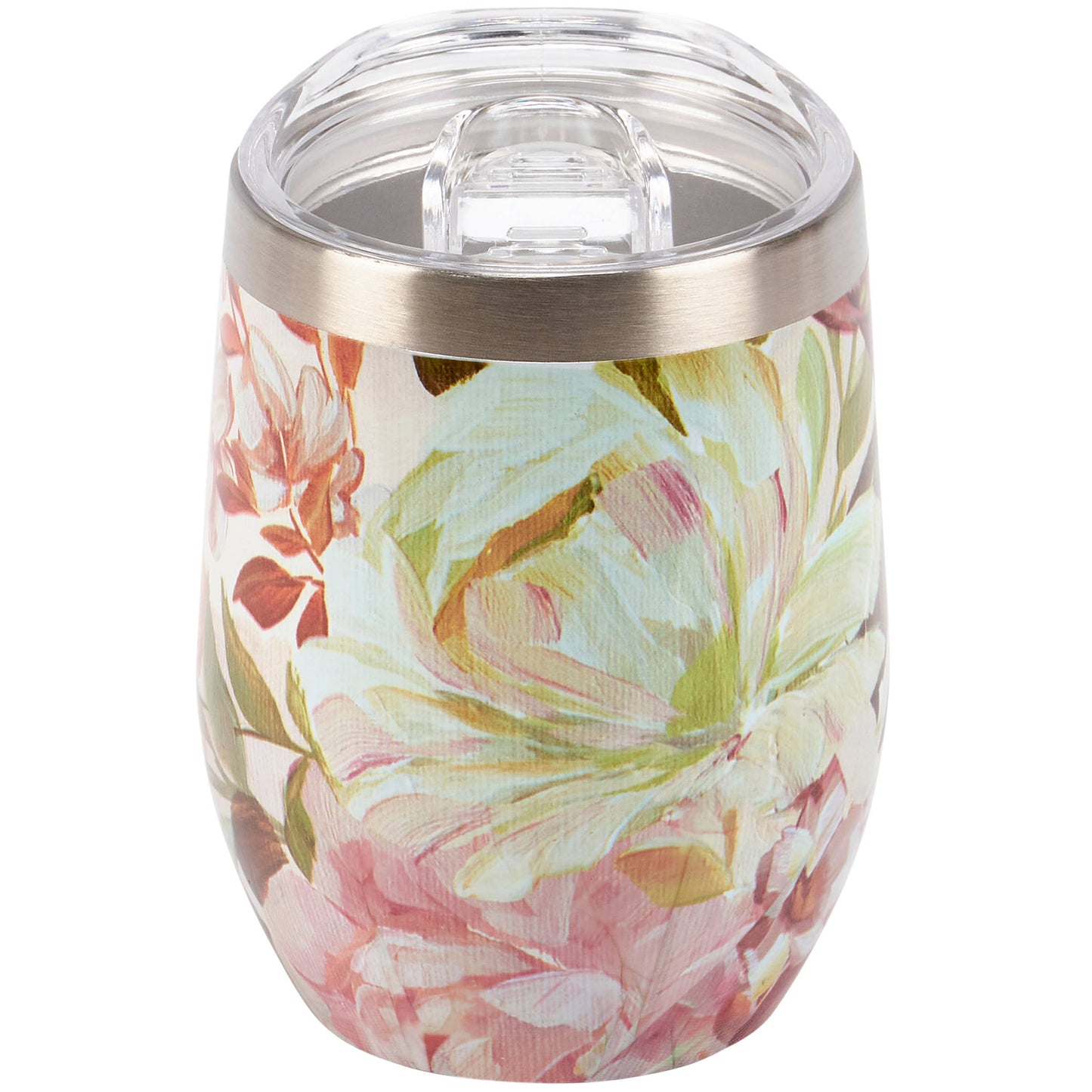 Cabbage Rose Wine Tumbler