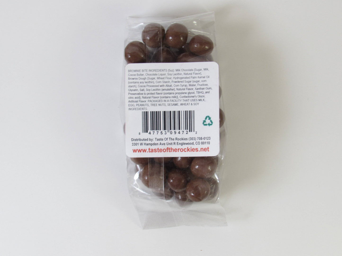 Milk Chocolate Brownie Bites: 2 oz Reg Bag