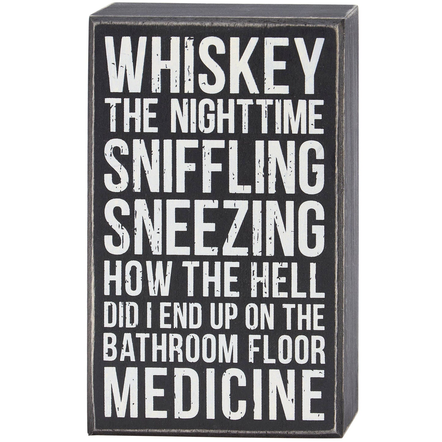 Bathroom Floor Medicine Box Sign