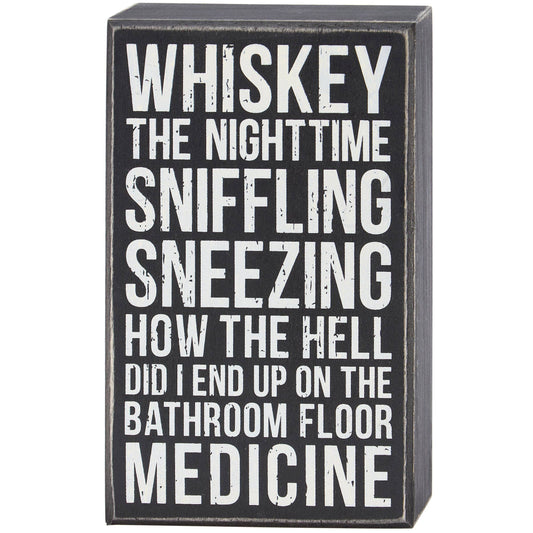 Bathroom Floor Medicine Box Sign