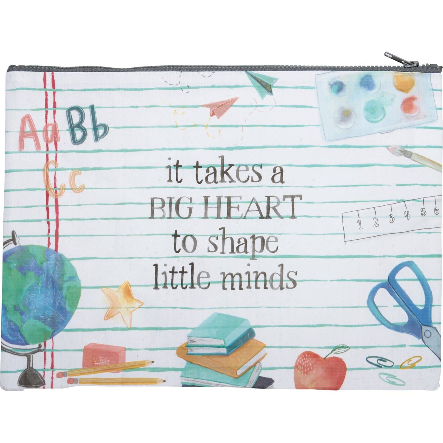 It Takes A Big Heart Zipper Folder