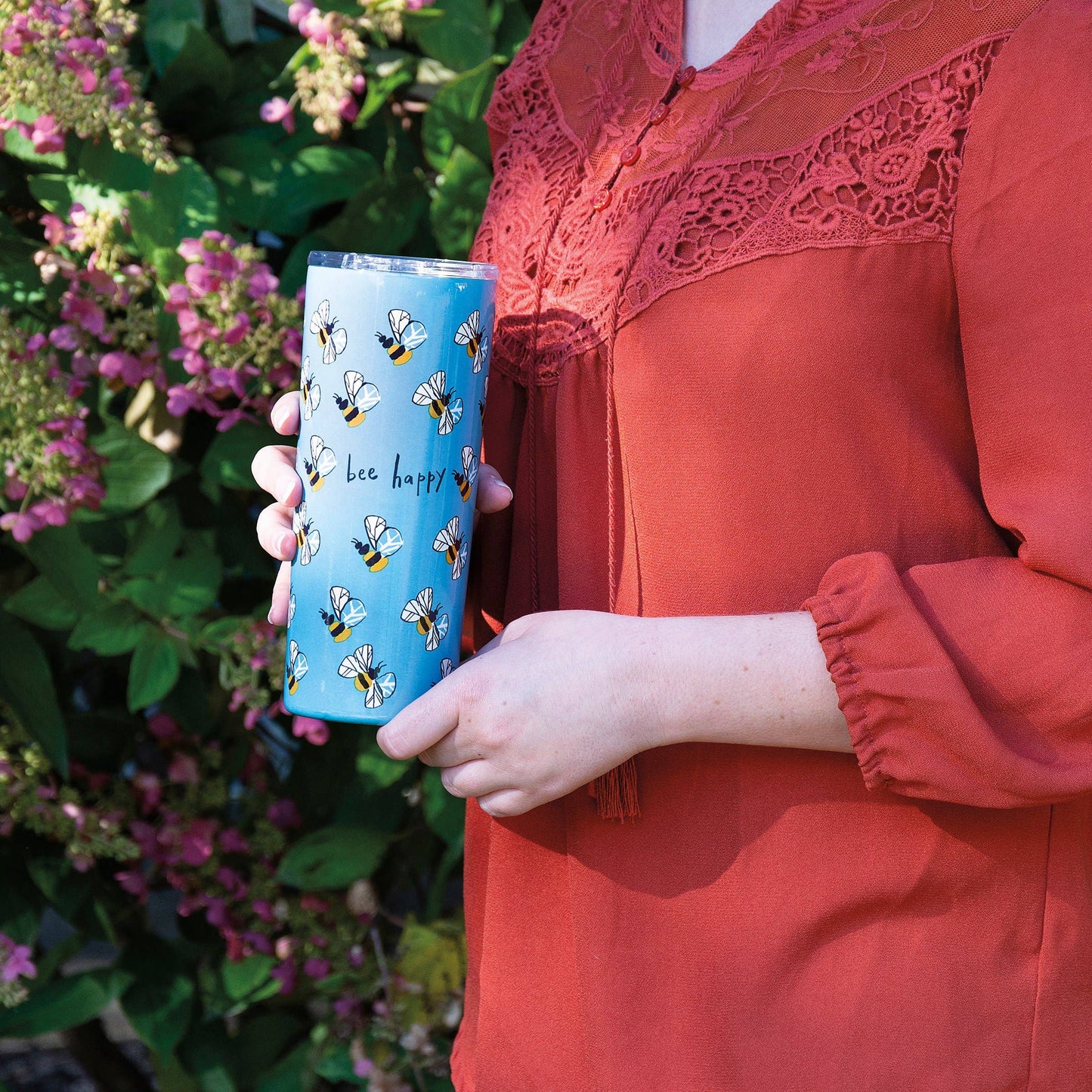 Bee Happy Coffee Tumbler