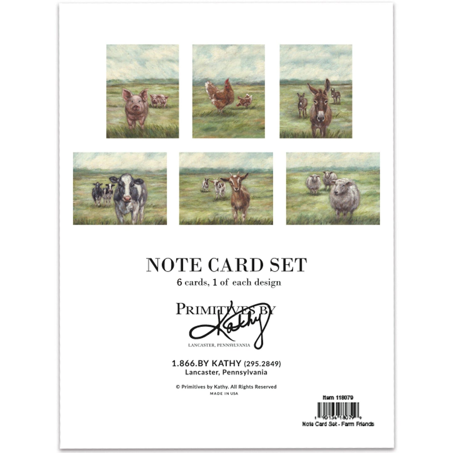 Farm Friends Note Card Set