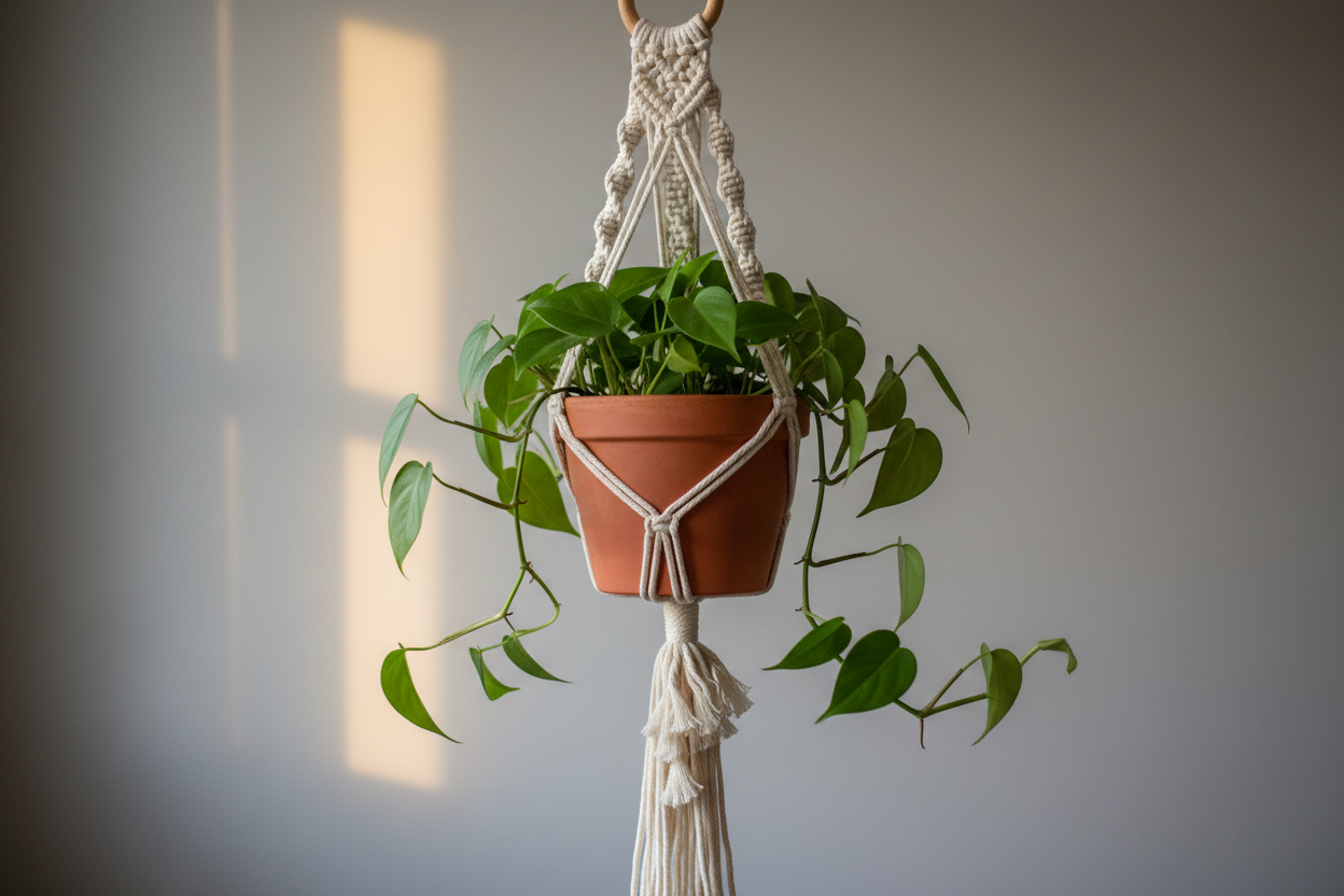 macrame plant hanger 