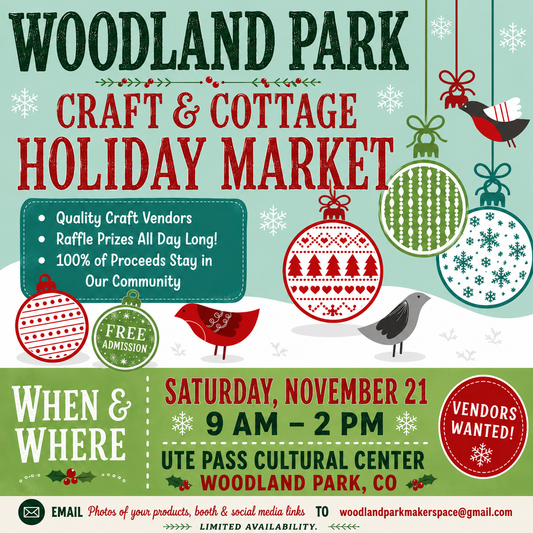 Holiday Market Vendor Fee 6'w x 3' d space )