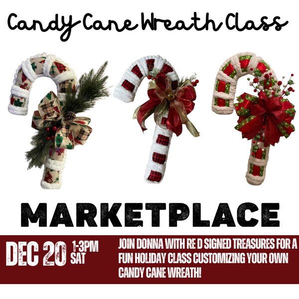 Dec 20- Candy Cane Wreath Class
